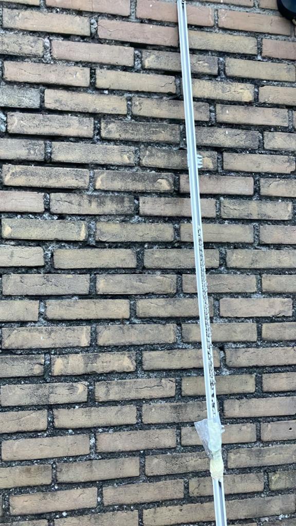Gordijnroede / Gordijnrail 238 cm, Ophalen of Verzenden, Gebruikt, Grijs, 200 cm of meer