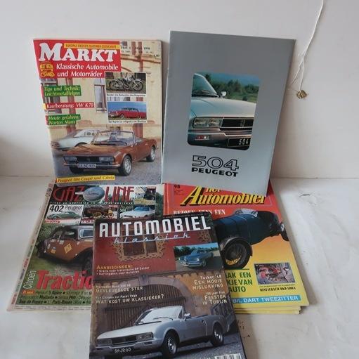 Peugeot 504 coupe cabriolet folder tijdschriften SET PRIJS, Ophalen of Verzenden, Gelezen, Peugeot