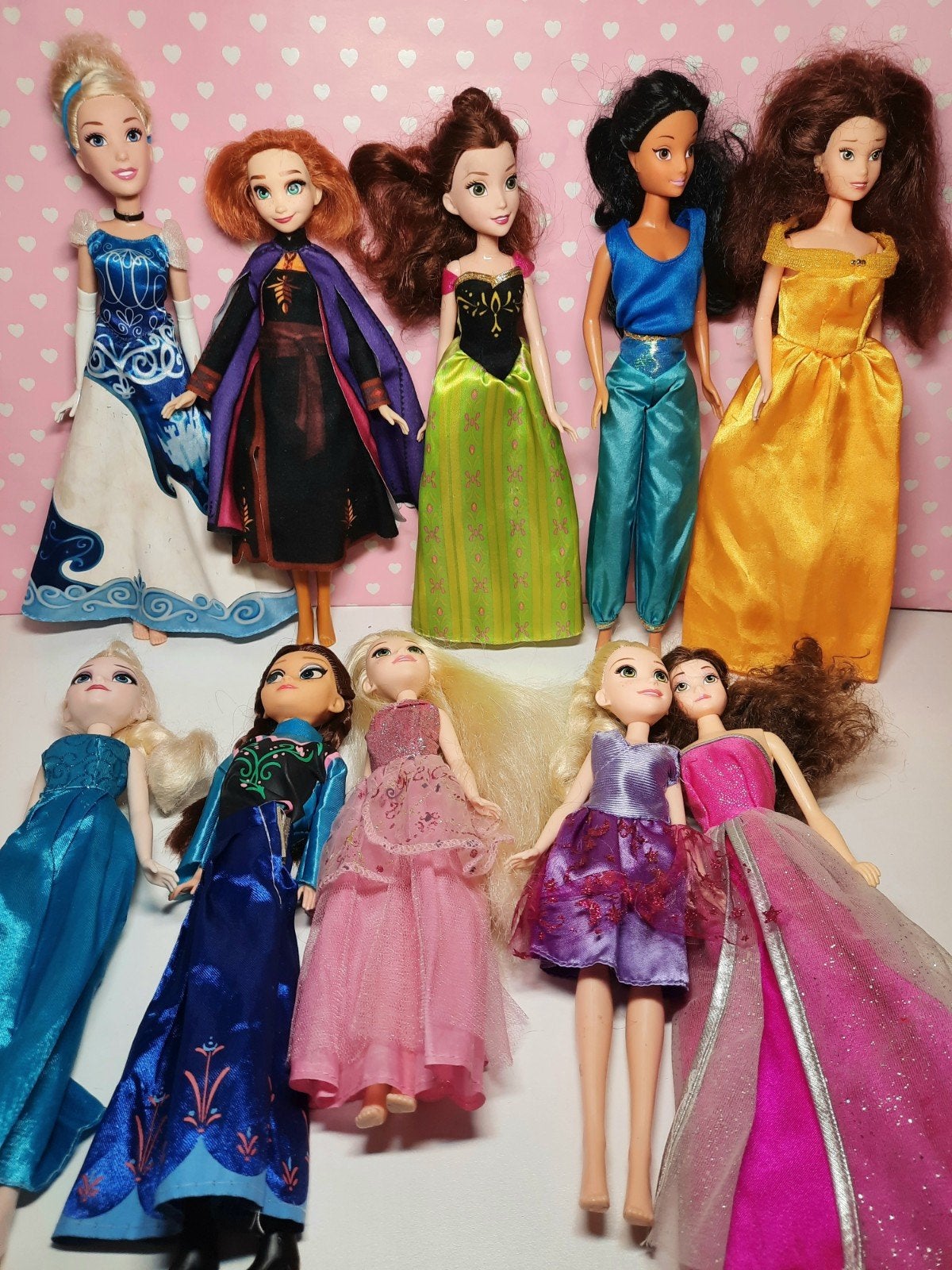 Grote collectie Disney prinsessen poppen, Ophalen of Verzenden, Gebruikt, Overige typen
