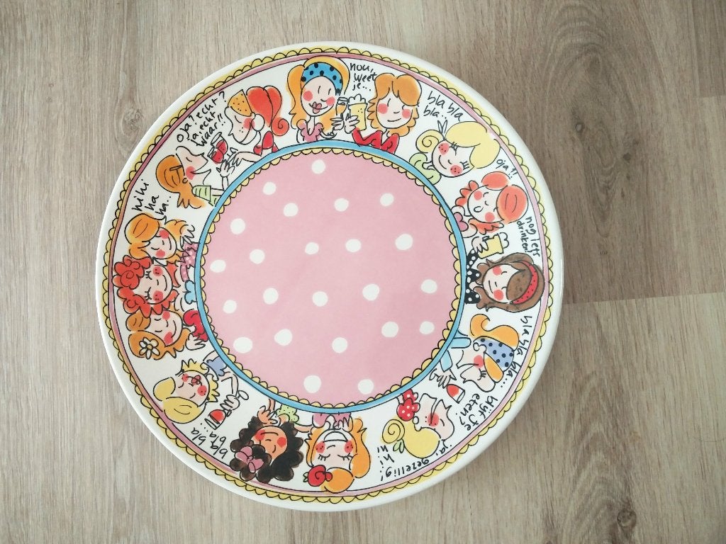Blond Amsterdam Even Bijkletsen schaal / groot bord, Huis en Inrichting, Keuken | Servies, Ophalen of Verzenden, Aardewerk, Blond Amsterdam