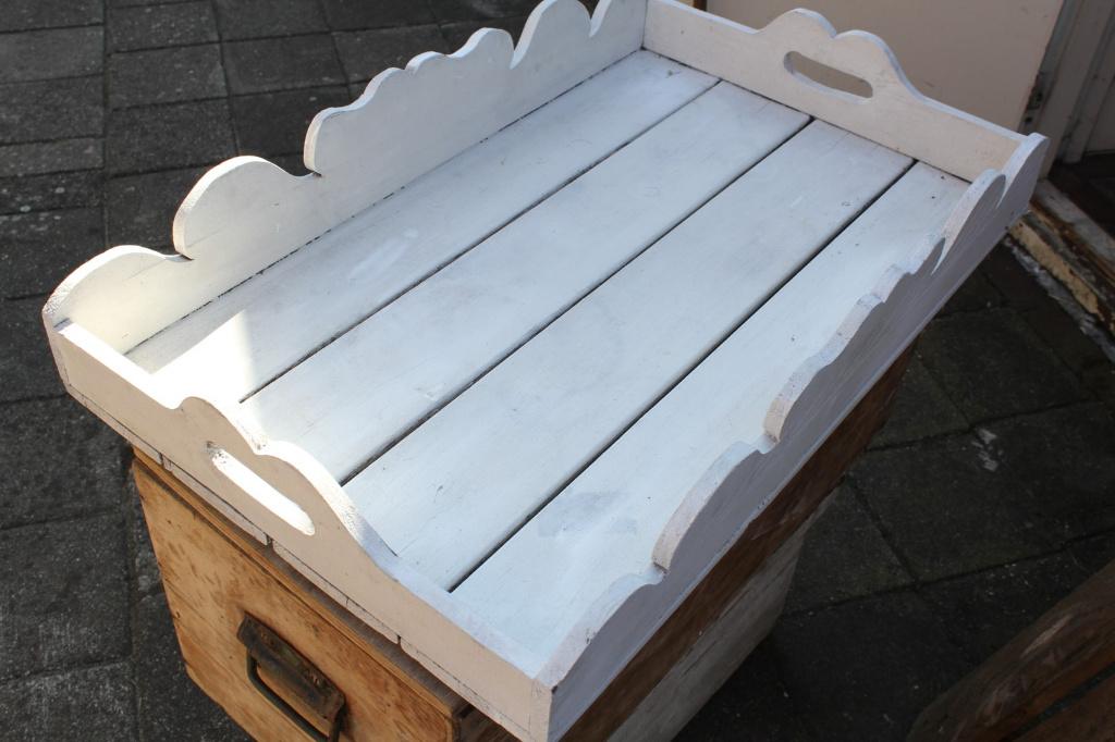 Gtoot houten dienblad - Horeca, terras, ect, Ophalen, Zo goed als nieuw, Rechthoekig, Hout