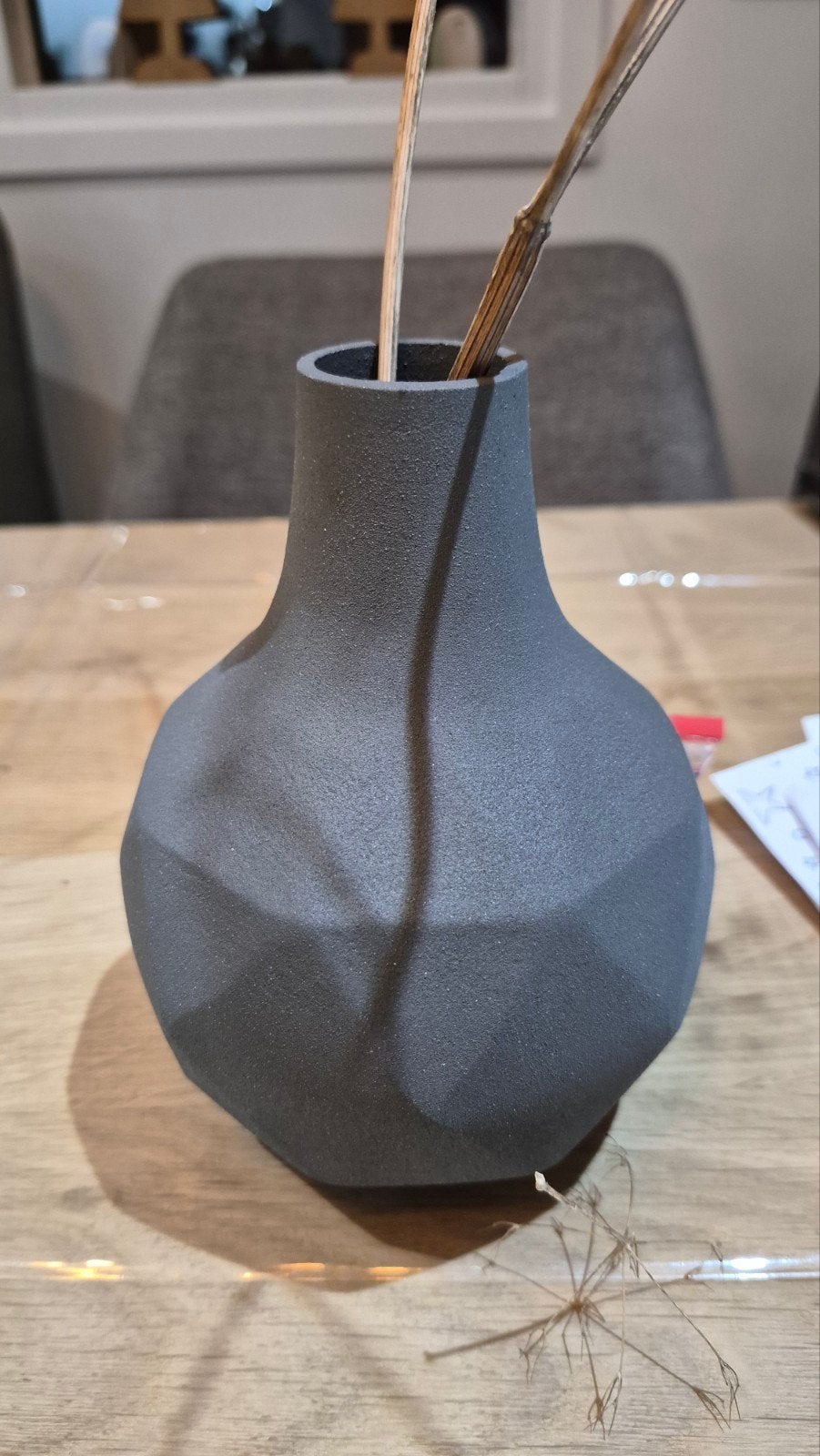 Zuiver Bloom vaasje grijs - Nieuw in verpakking, Ophalen, Nieuw, Met patroon/structuur, Grijs