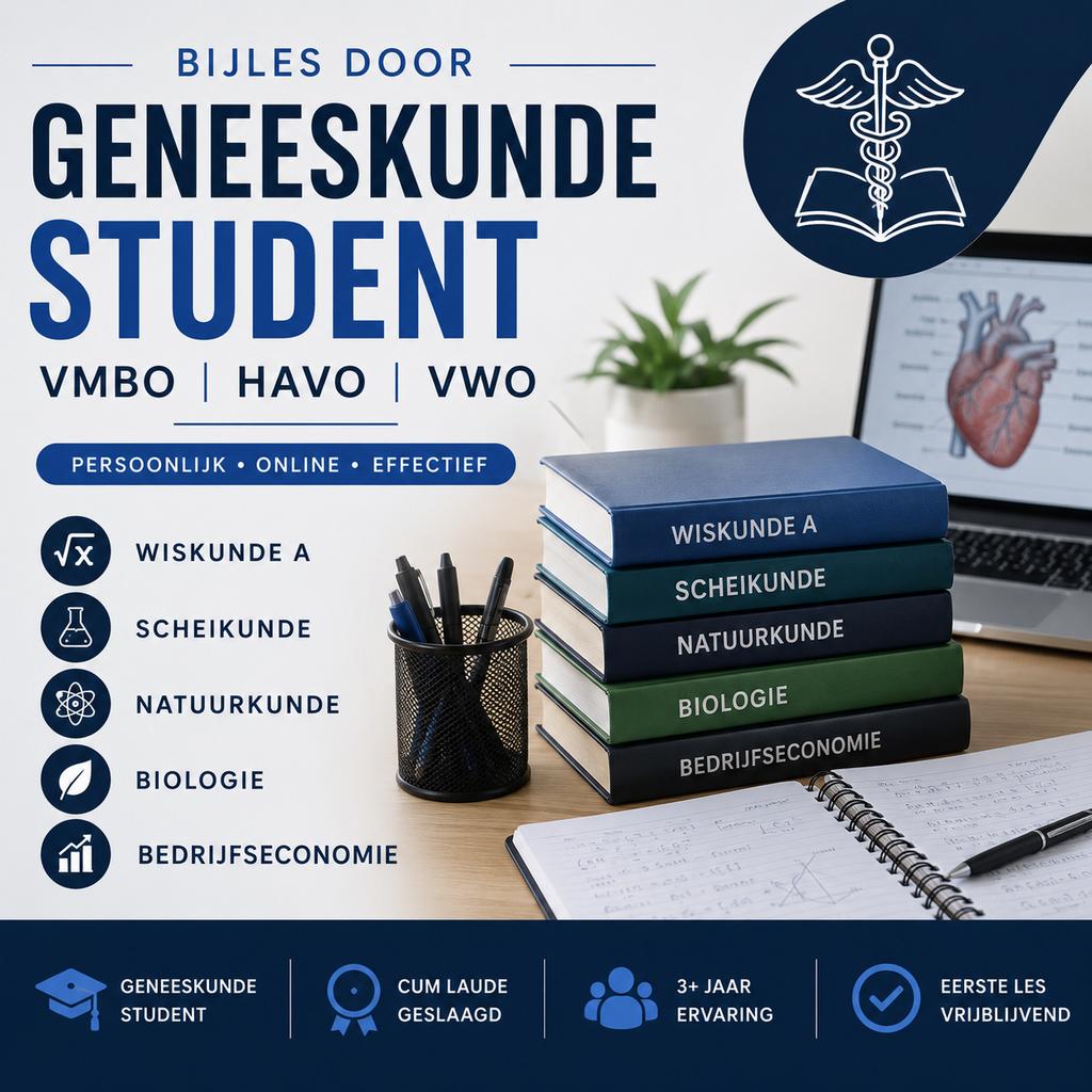 Bijles aangeboden – VMBO / HAVO / VWO, Diensten en Vakmensen, Bijles, Privé-les en Taalles, Bijles