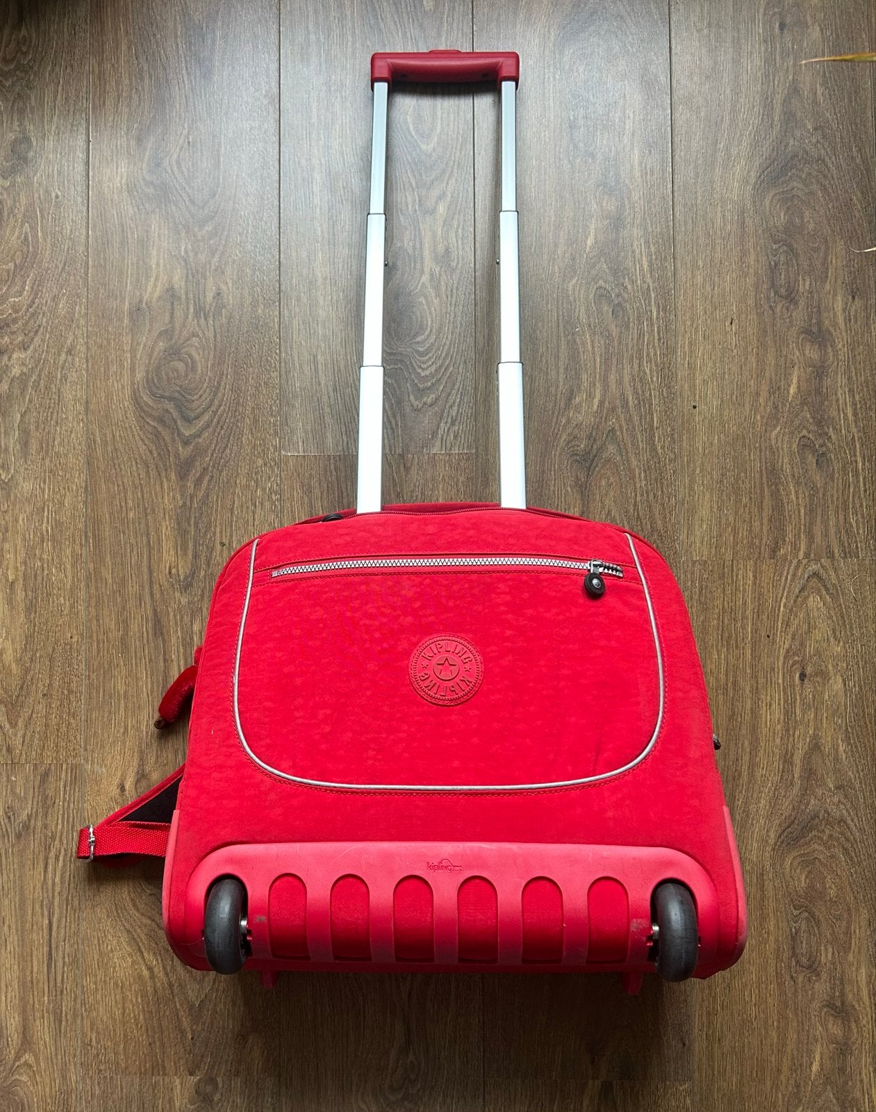 Kipling reistas/rugzak op wieltjes - Rood, 20 tot 30 cm, Minder dan 40 cm, Ophalen of Verzenden, Zo goed als nieuw