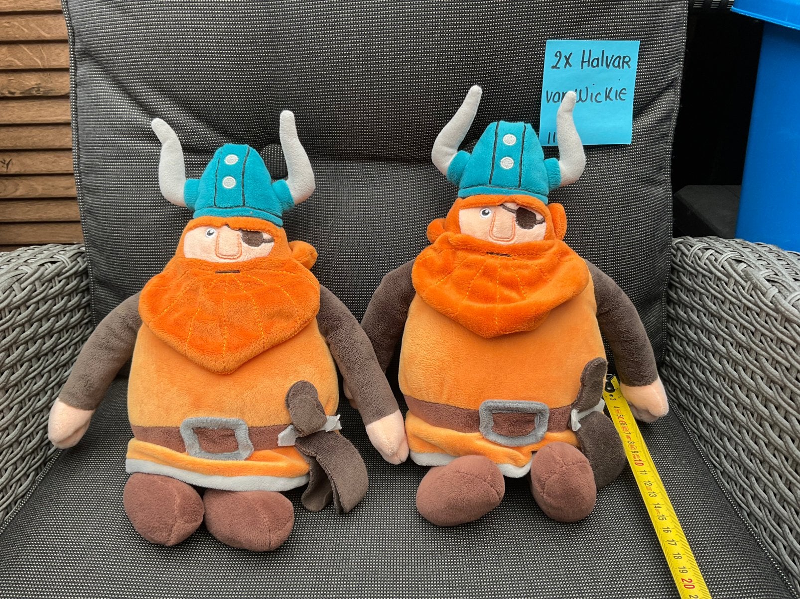 2 nieuwe  Halvar knuffels van Wickie de Viking Studio 100, Ophalen, Nieuw