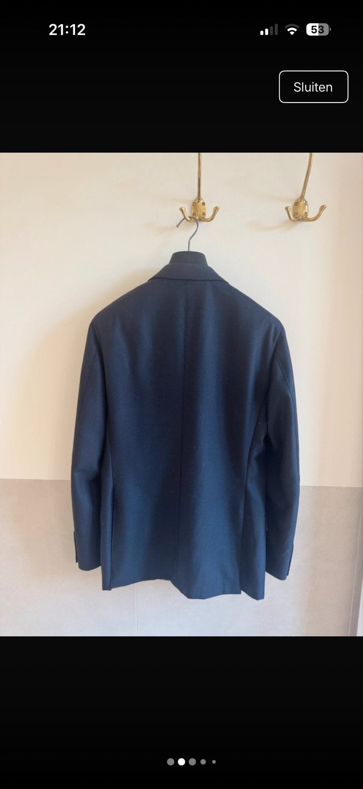 SuitSupply Sienna Navy Blue Pak - Maat 48, Kleding | Heren, Kostuums en Colberts, Ophalen of Verzenden, Zo goed als nieuw, Maat 48/50 (M)