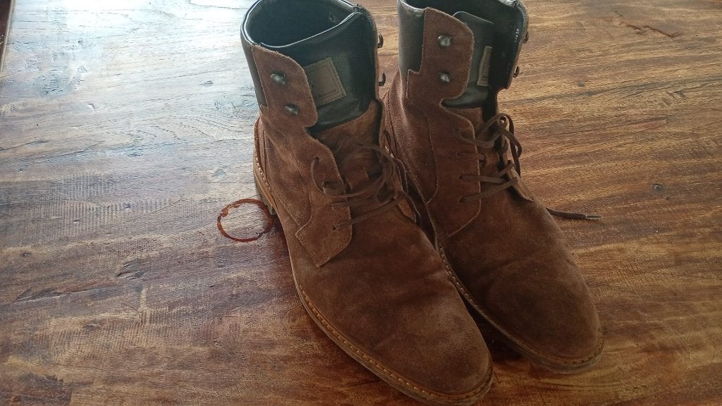 Floris van Bommel, suede boots maat 43/9, Bruin, Boots, Floris van Bommel, Ophalen of Verzenden