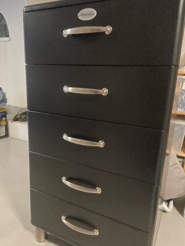 Tenzo Malibu ladekastje zwart, Huis en Inrichting, Kasten | Ladekasten, Zo goed als nieuw, 100 tot 150 cm, 50 tot 100 cm, 25 tot 50 cm