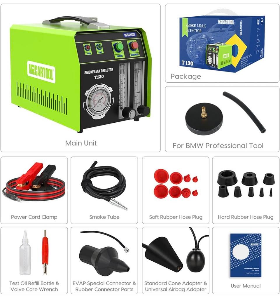 Mr Cartool Rookmachine T130 lekopsproring voordeelaanbod, Auto diversen, Autogereedschap, Ophalen of Verzenden