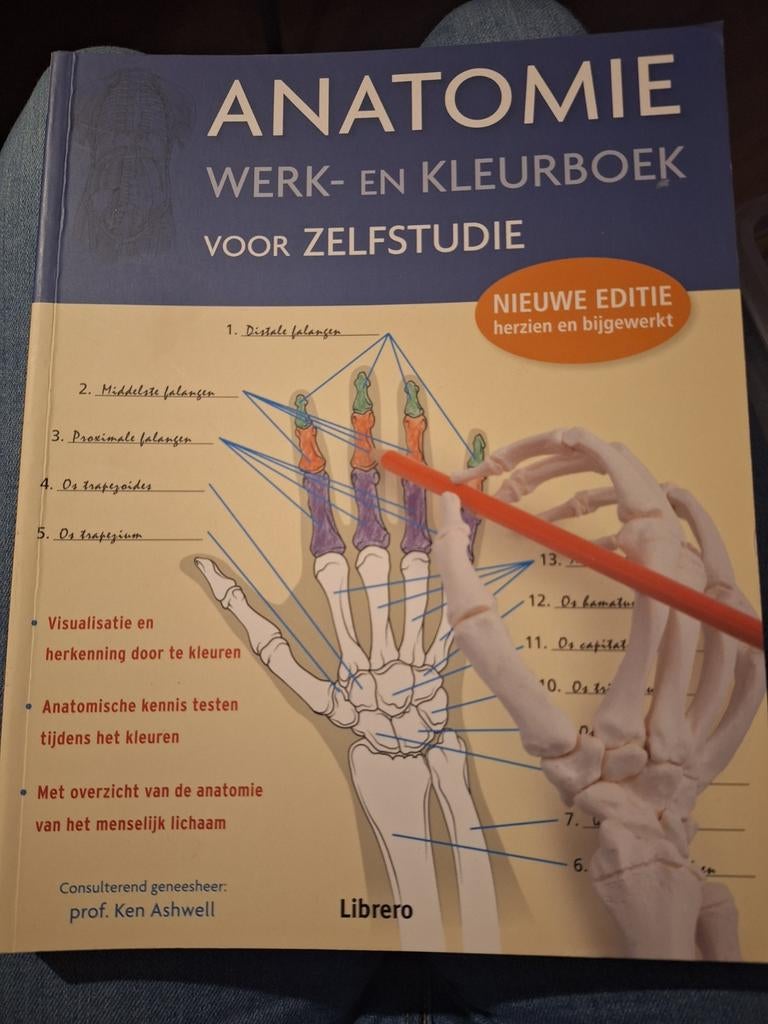 Anatomie Werk- en Kleurboek voor Zelfstudie - Nieuwe Editie, Prof. Ken Ashwell, Zo goed als nieuw, Beta, HBO