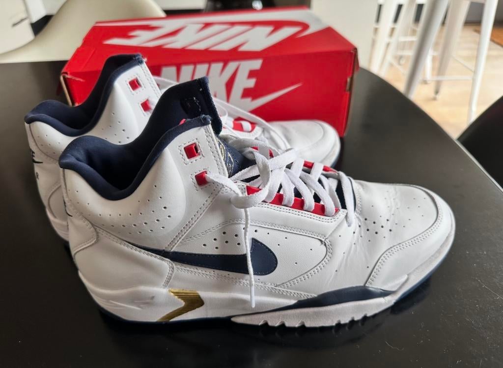 Nike Air Flight Lite Mid maat 46 nieuw, Wit, Ophalen of Verzenden, Sneakers of Gympen, Zo goed als nieuw
