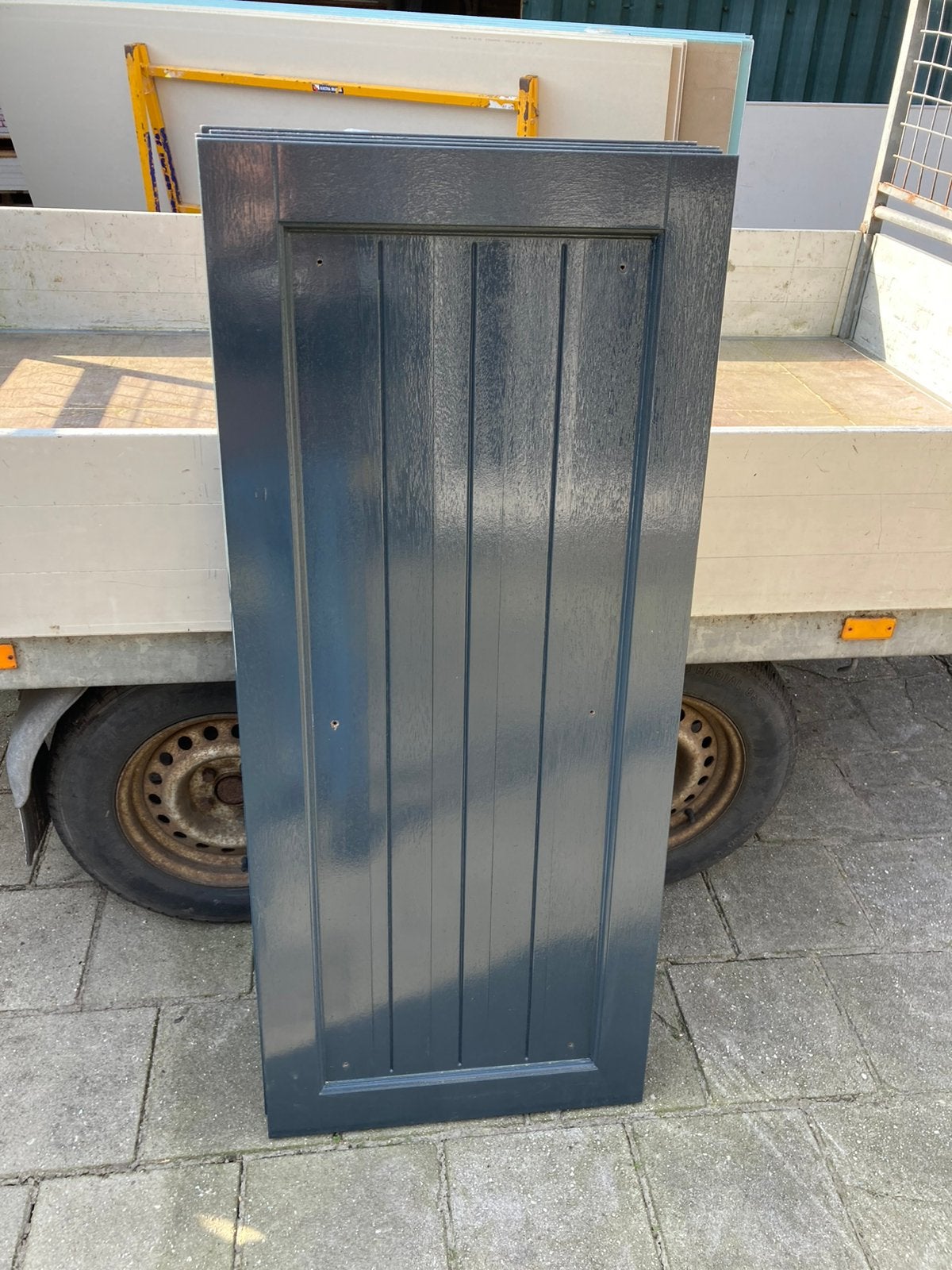 2 blinden sierluiken nieuw! 2 maand oud. donker meranti, Ophalen, Minder dan 100 cm, 100 tot 150 cm, Nieuw