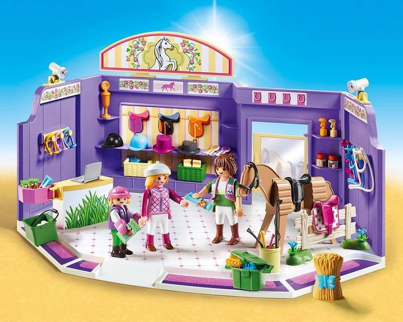 Playmobil paarden winkel 9401, Ophalen, Gebruikt, Complete set