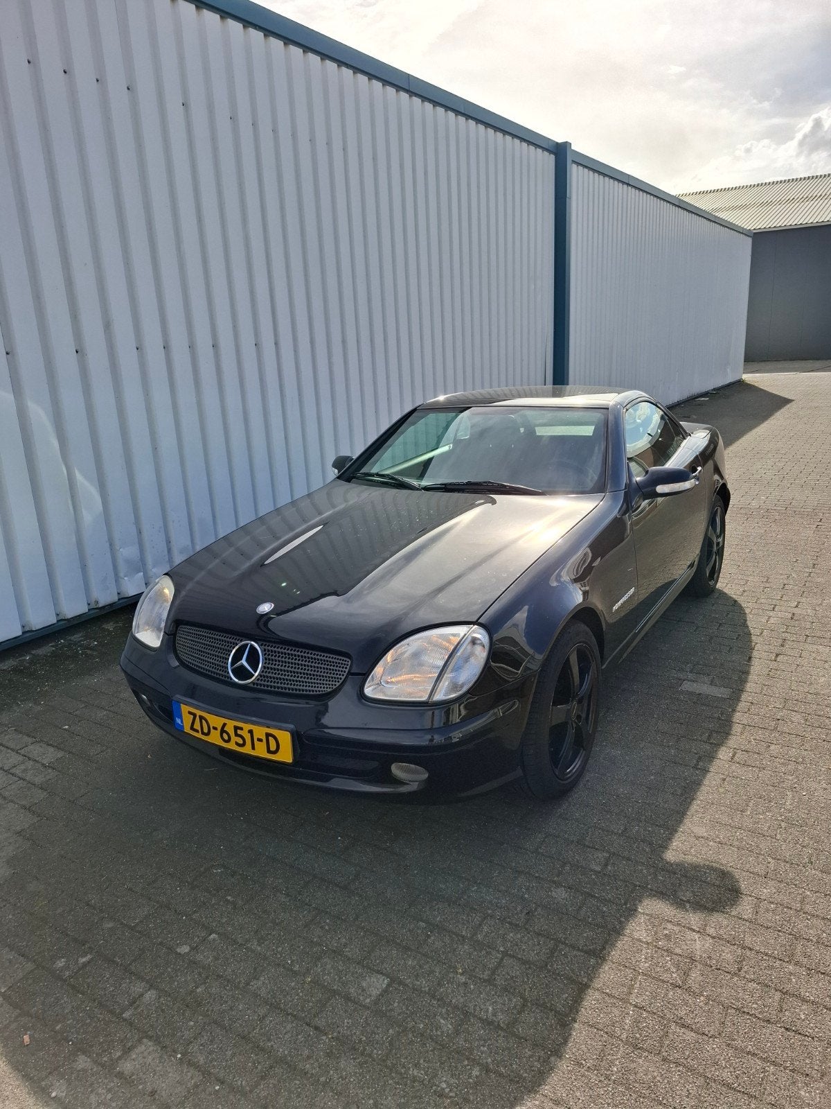 Mercedes-Benz SLK 2.3 Slk230 Kompr Roadster 2002 Zwart, Achterwielaandrijving, Zwart, 4 cilinders, Cabriolet