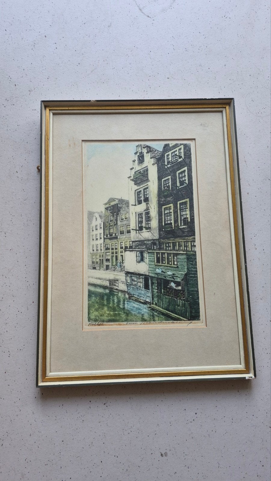 Kleurets "Het Kolkje" Oudezijds Voorburgwal - C. Brandenburg, Ophalen of Verzenden