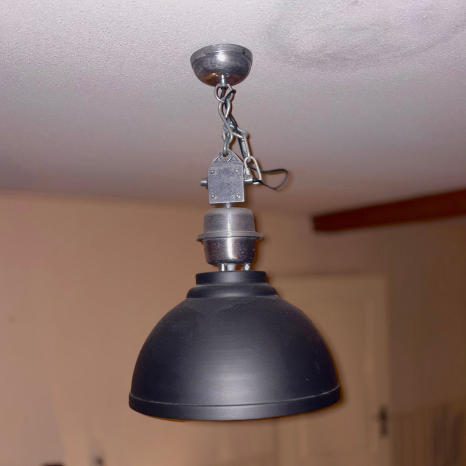 Industriële hanglamp plafondlamp ø 40cm, Ophalen, Zo goed als nieuw