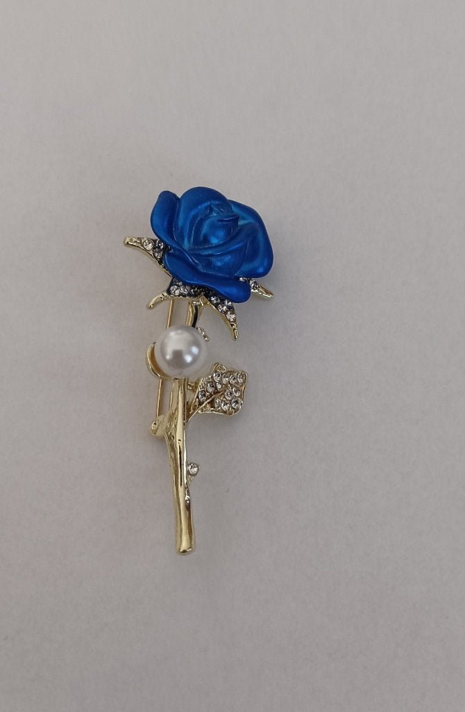 Roos broche, Overige materialen, 4 tot 7 cm, Overige kleuren, Nieuw
