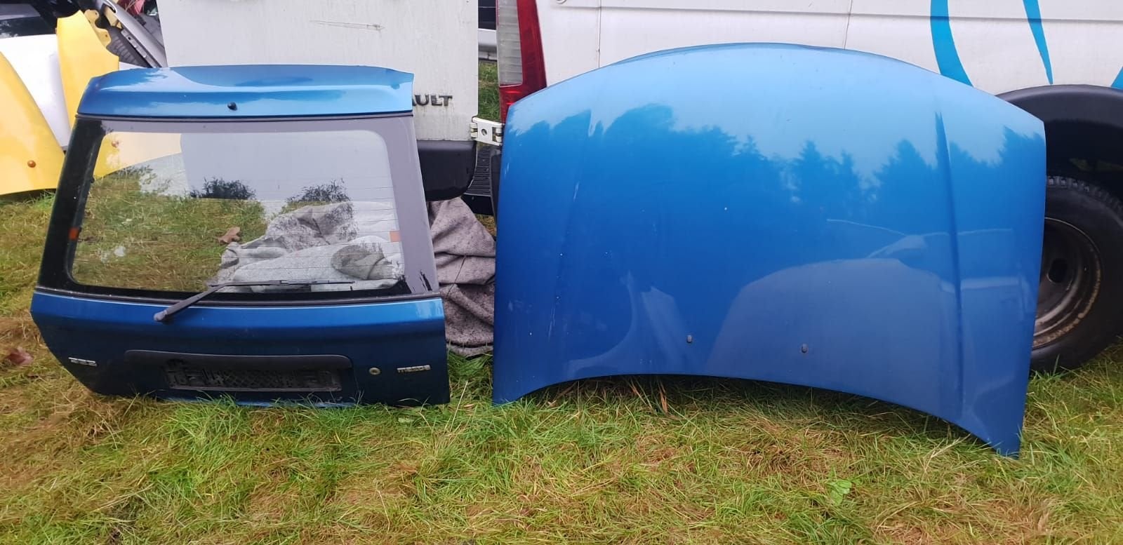 MAZDA 323 HB  ACHTERKLEP +MOTORKAP BJ 2001, Gebruikt, -, Ophalen of Verzenden, Achter