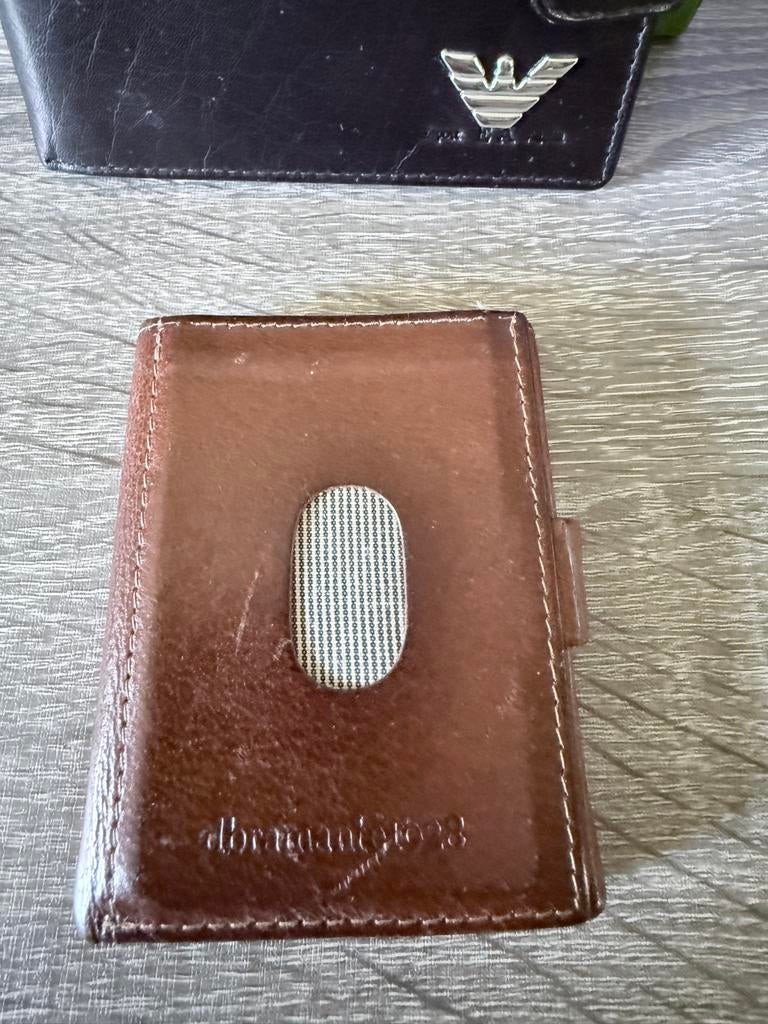 Leren Portemonnee Bruin - Zo goed als nieuw, Sieraden, Tassen en Uiterlijk, Portemonnees, Overige merken, Bruin, Ophalen of Verzenden