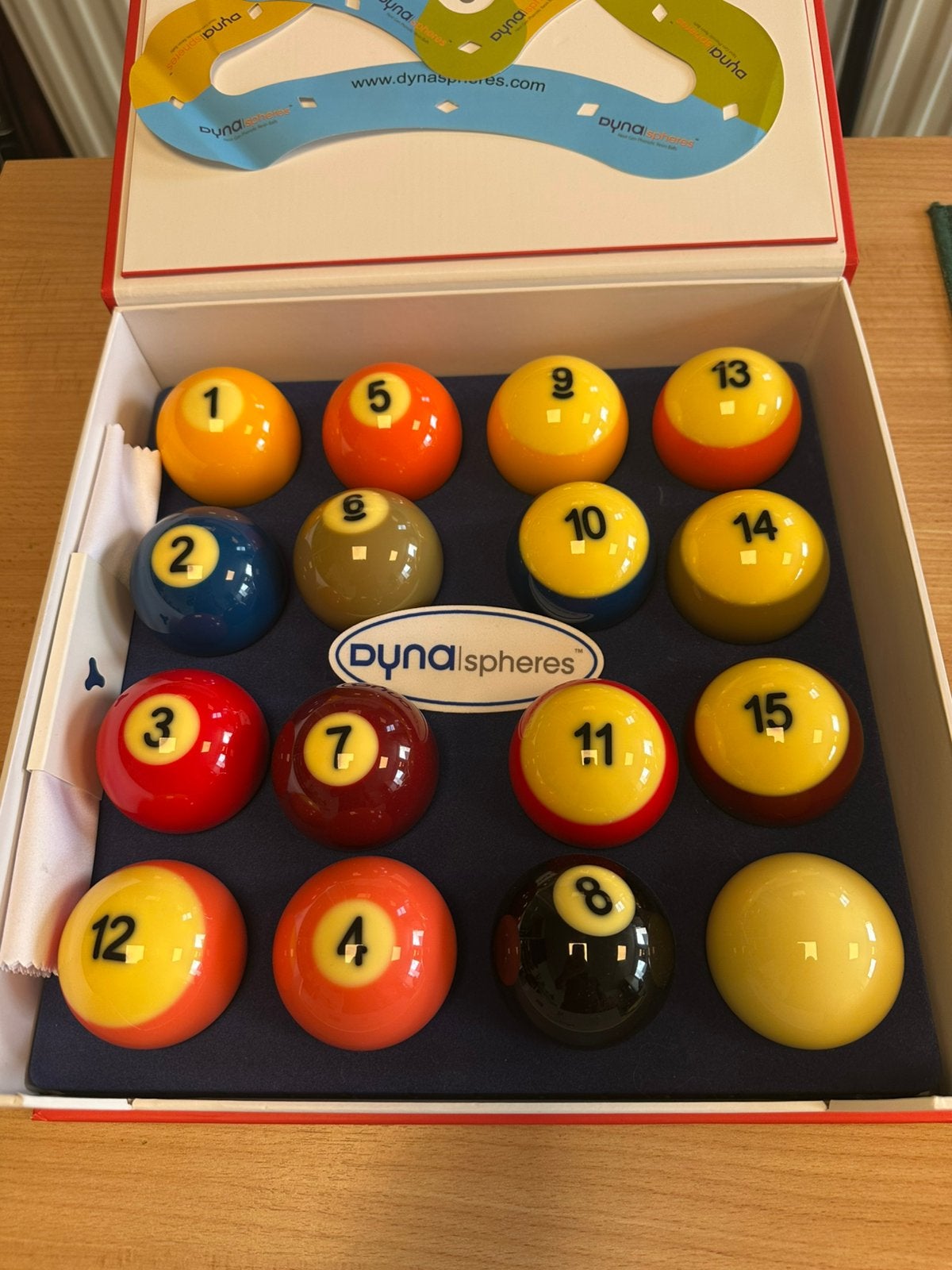 Dyna Spheres wedstrijd poolballen set deluxe, Ophalen, Nieuw, Keu of Ballen