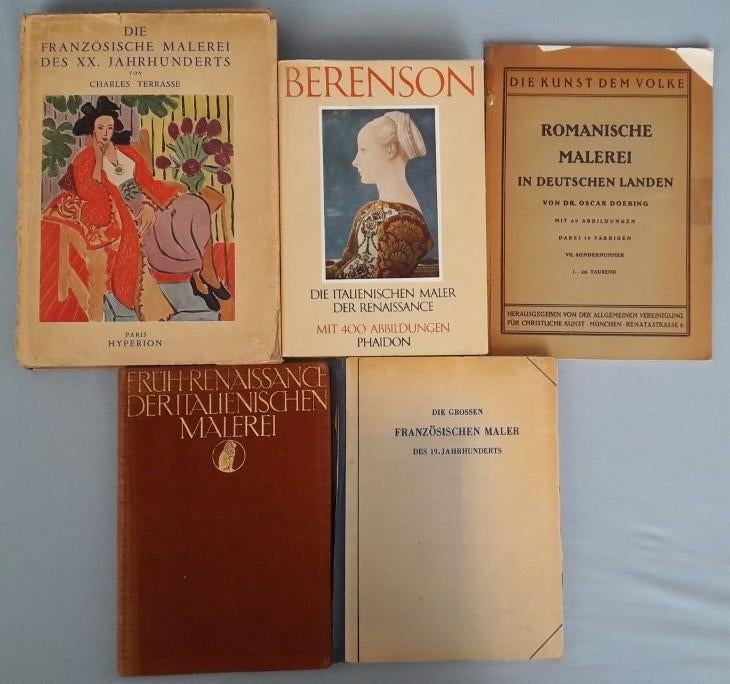 Maler en malerei 5 Duitstalige kunstboeken., Ophalen of Verzenden, Gelezen