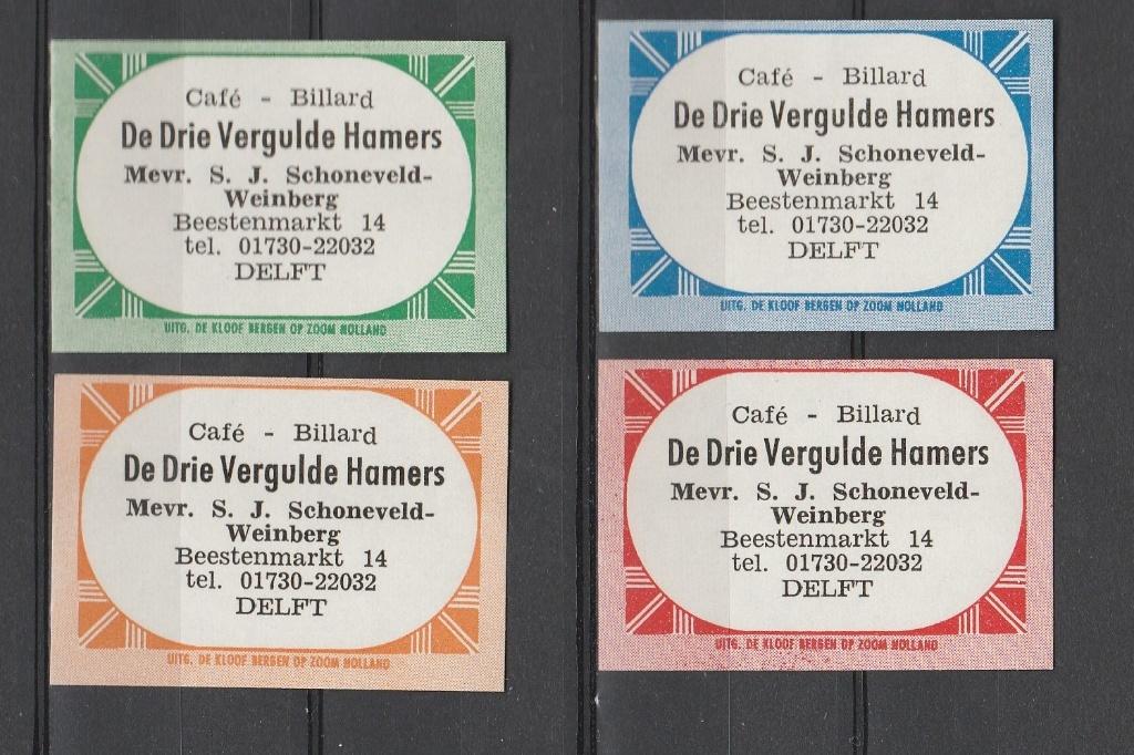 Lucifermerken,  Delft   (2288), Verzenden, Zo goed als nieuw, Luciferdoosjes of -merken