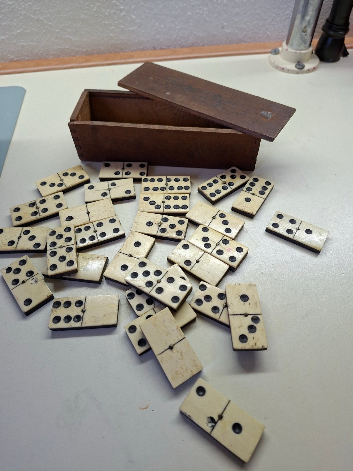 Antiek domino geen been !!!, Antiek en Kunst, Ophalen of Verzenden