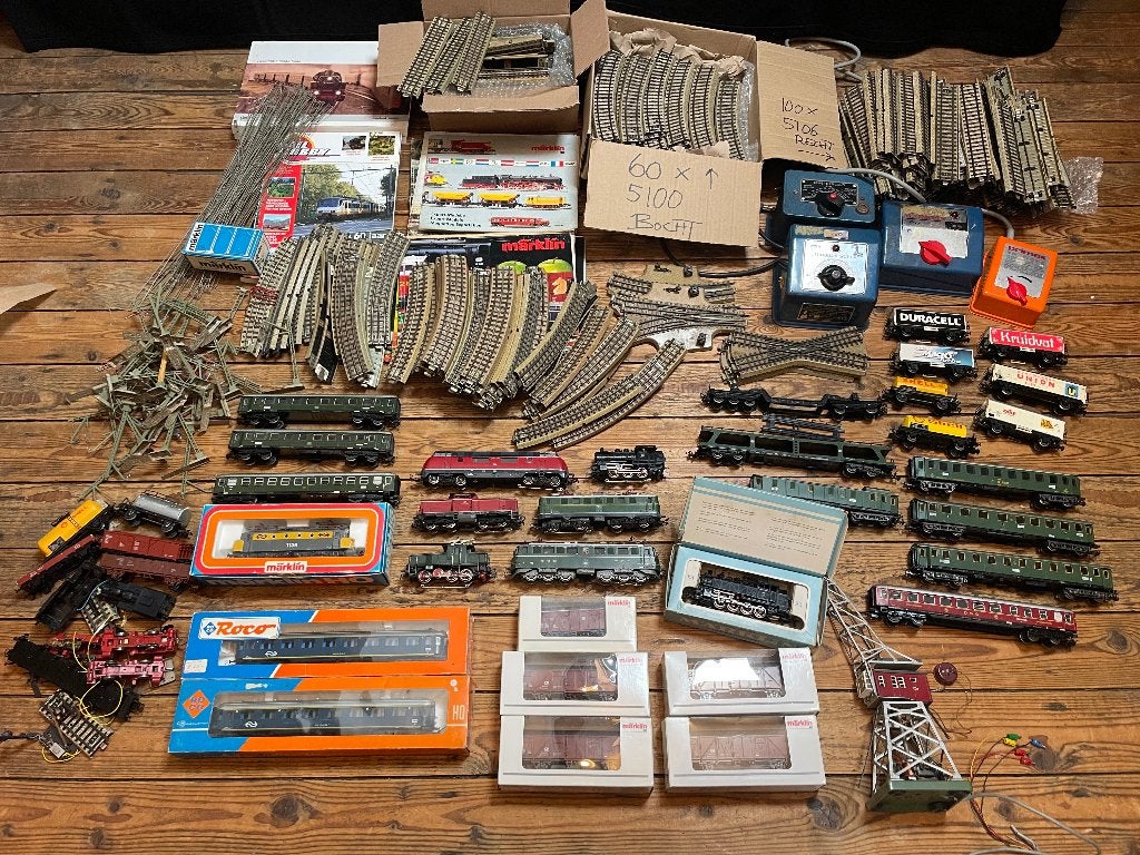 Grote Märklin Verzameling: Rails, Locs & Wagons, Ophalen, Wisselstroom, Analoog, Märklin