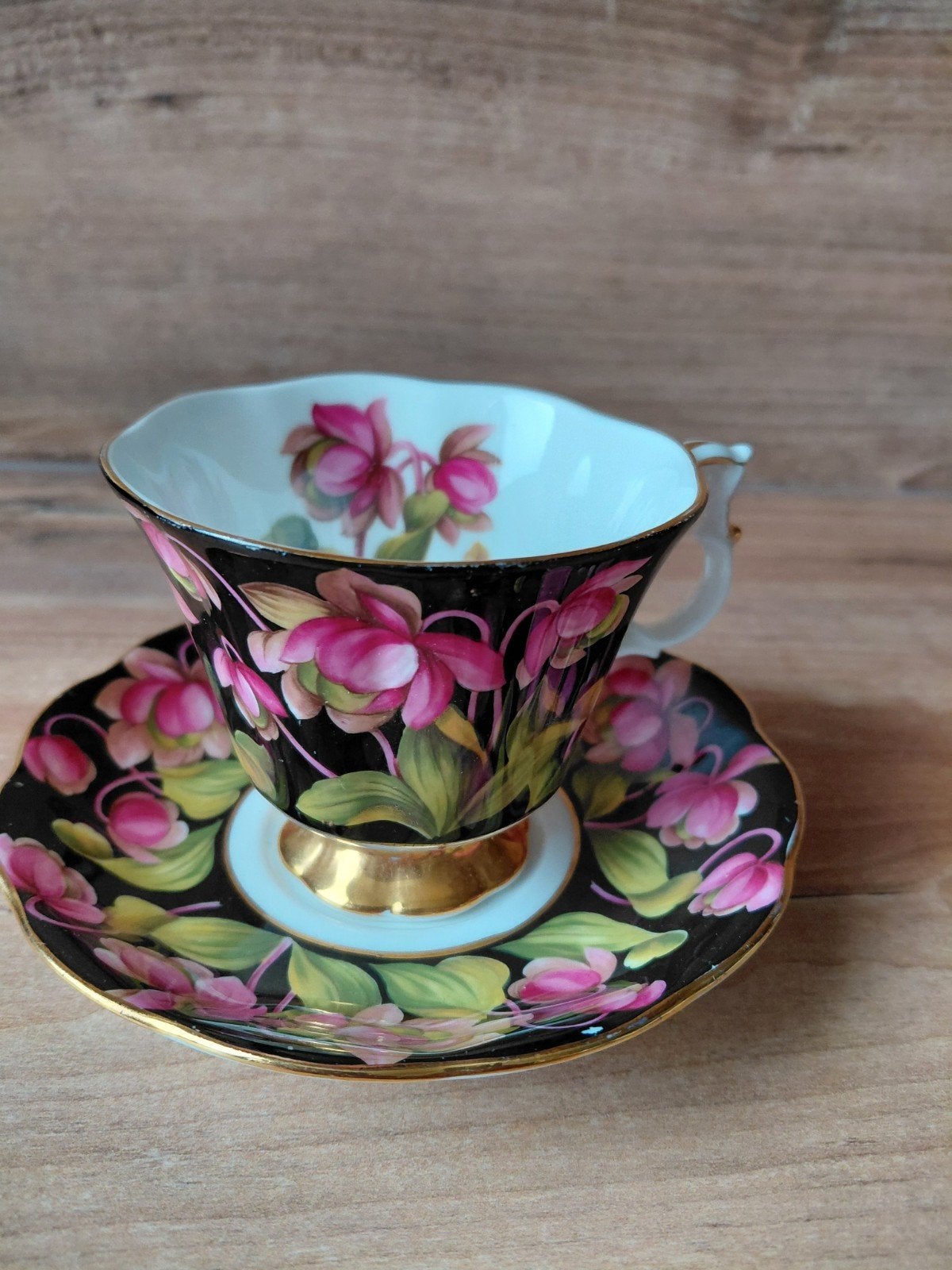 Royal Albert Provincial Flowers Pitcher Plant kop en schotel, Ophalen of Verzenden