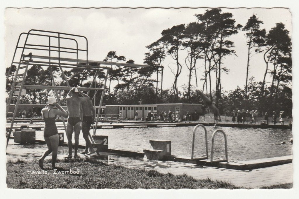 Havelte - Zwembad, Verzamelen, Ophalen of Verzenden, 1960 tot 1980, Gelopen, Drenthe