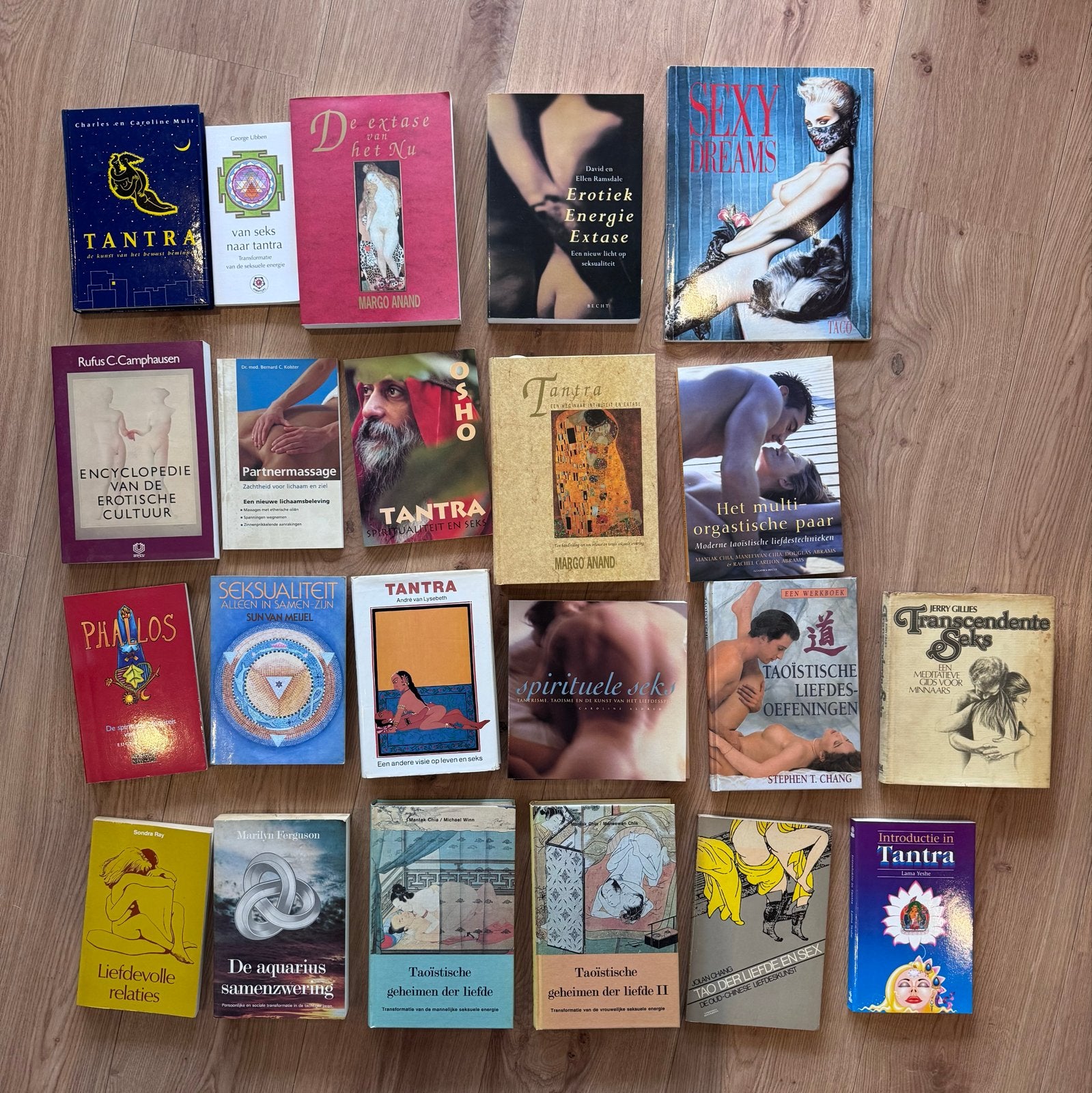 Lot van 22 boeken over tantra, erotiek en transcendente seks, Ophalen, Gelezen, Spiritualiteit algemeen, Achtergrond en Informatie