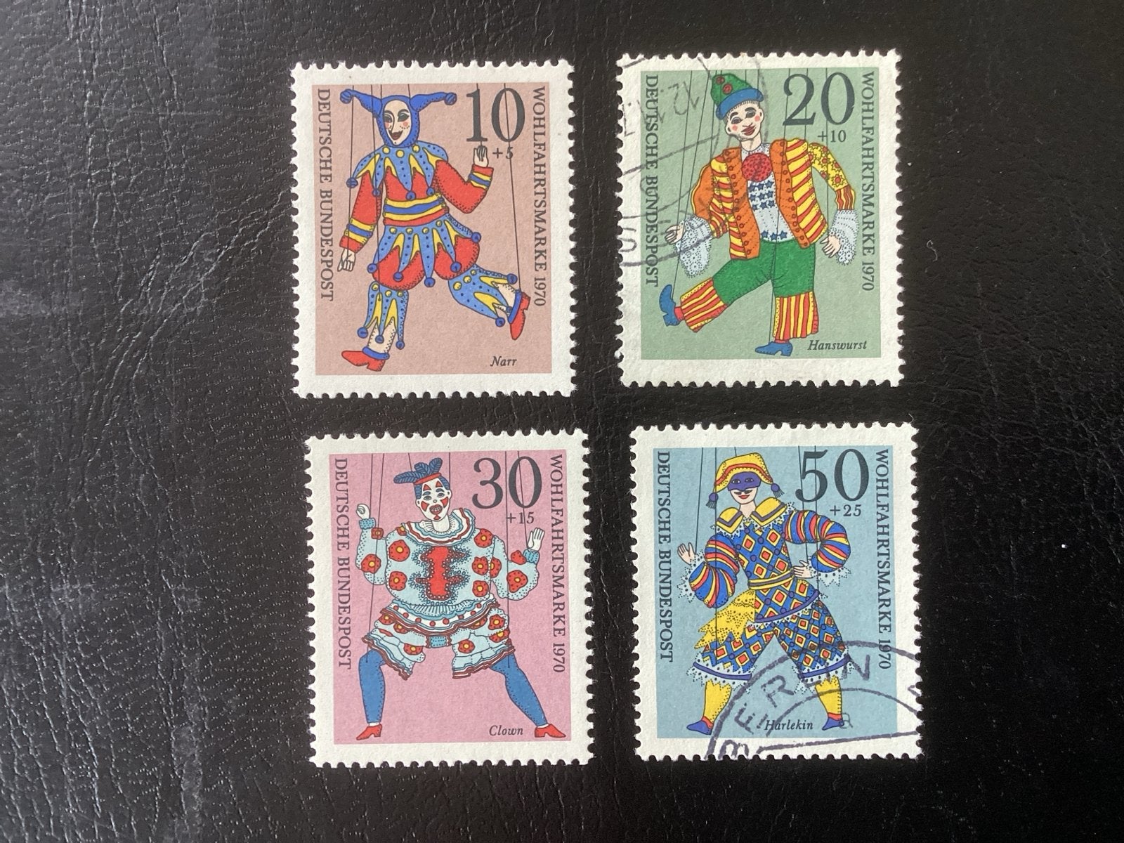Duitse Postzegels 1970 -postfris 650/653, Ophalen of Verzenden, BRD, Gestempeld
