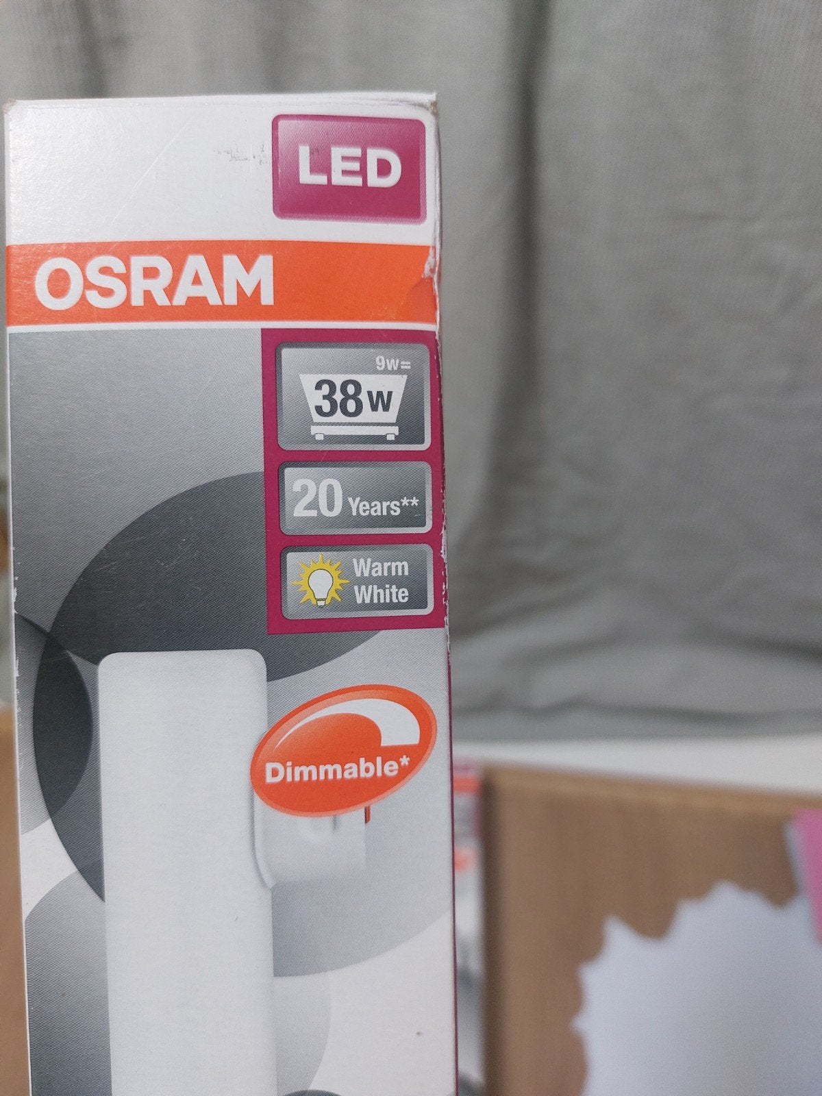 2x Osram LEDinestra Advanced Fronten S14s fitting 450lm 38W, Led-lamp, Osram, Dimbaar, Nieuw