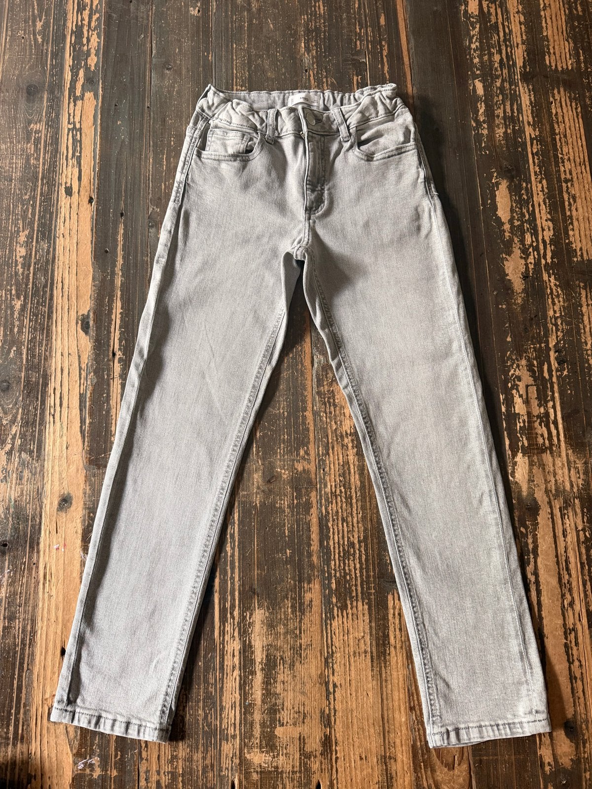 MNG Straight Leg Jeans met Verstelbare Band - Nieuwstaat, Verzenden, Zo goed als nieuw, Jongen of Meisje, Broek