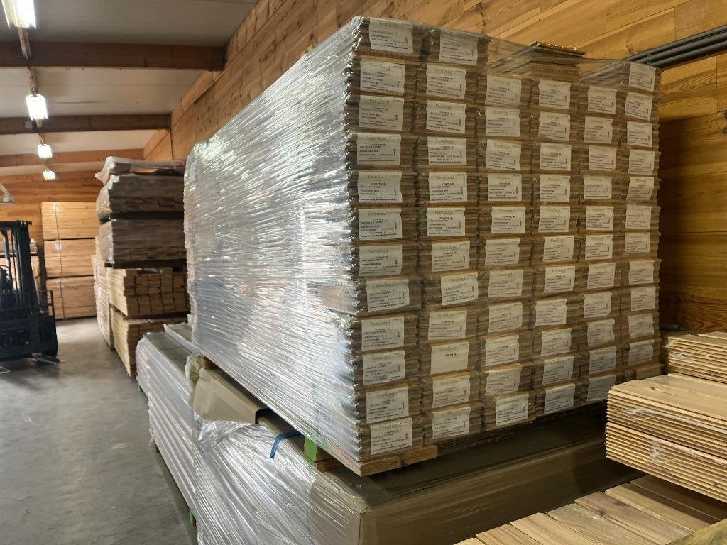 Grenen planken 20x170 voor wand, plafond of vloer Chene Brun, Ophalen of Verzenden, 75 m² of meer
