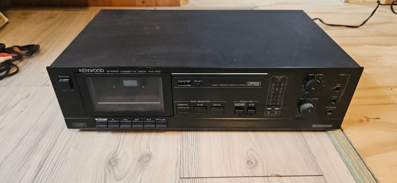 Kenwood KX-47C Stereo Cassettedeck - Vintage Audio, Ophalen of Verzenden, Enkel, Kenwood, Tiptoetsen