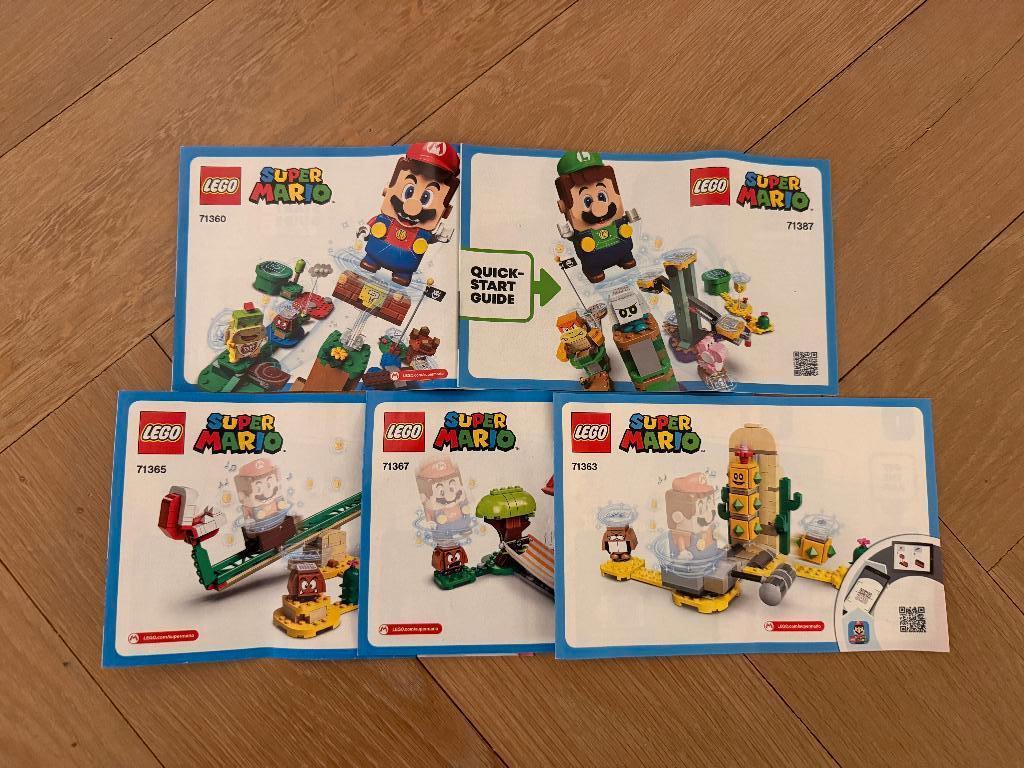 Lego Super Mario Luigi 5 sets bouwsets als nieuw, Ophalen of Verzenden, Zo goed als nieuw, Complete set, Lego