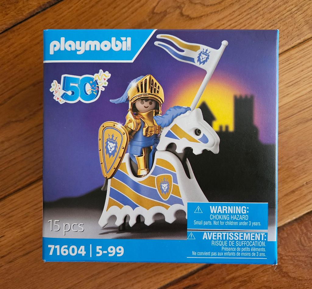 Playmobil 71604 Jubileum 50 jaar Gouden ridder met paard, Ophalen of Verzenden, Nieuw