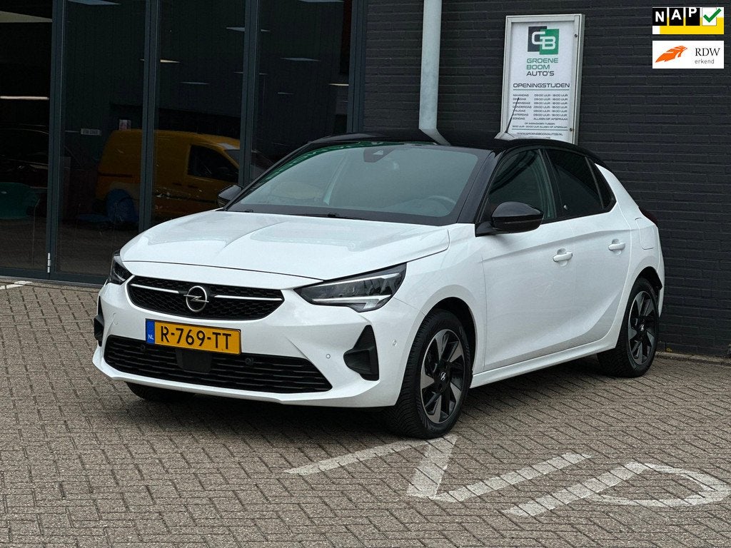 Opel Corsa-e GS Line 50 kWh/CARPLAY/CAMERA/LED/NAVI/NL-AUTO, Auto's, Opel, 330 km, 136 pk, Gebruikt, Leder en Stof