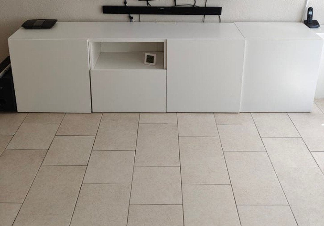 Praktisch 3-delig TV-meubel met veel opbergruimte, Ophalen, Overige materialen, Gebruikt, 200 cm of meer