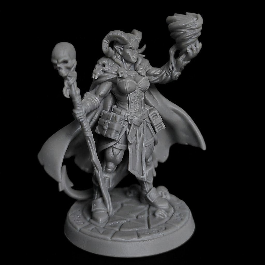 tiefling warlock Miniature D&D HQ dungeon's and dragons, Ophalen of Verzenden, Overige soorten