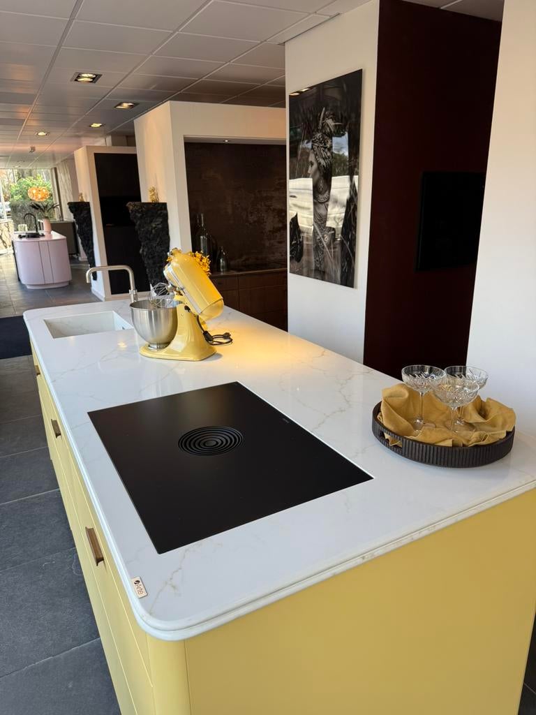 Showroom (nieuwe) Bora Pure Rough Matte inductiekookplaat, Nieuw, Inbouw, Inductie, 4 kookzones