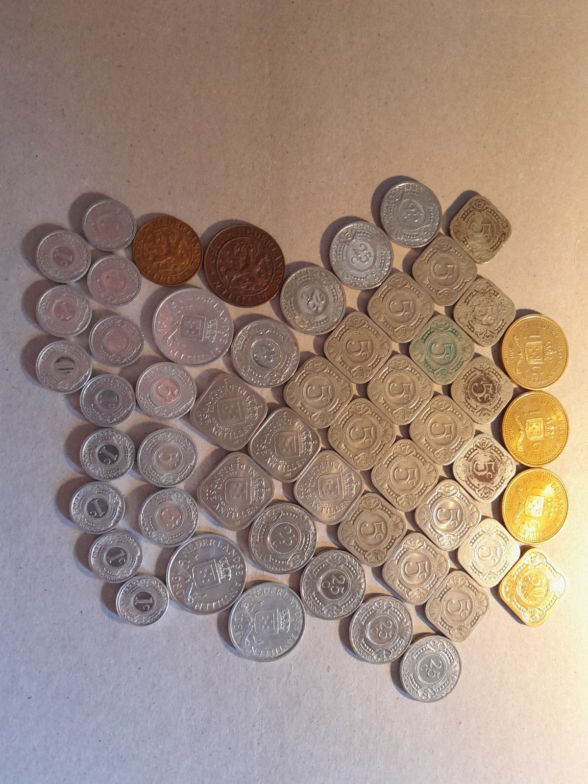 Munten Nederlandse Antillen 1943-2008 (1ct-1 gulden), Postzegels en Munten, Munten | Nederland, Ophalen, Koningin Beatrix, Overige waardes