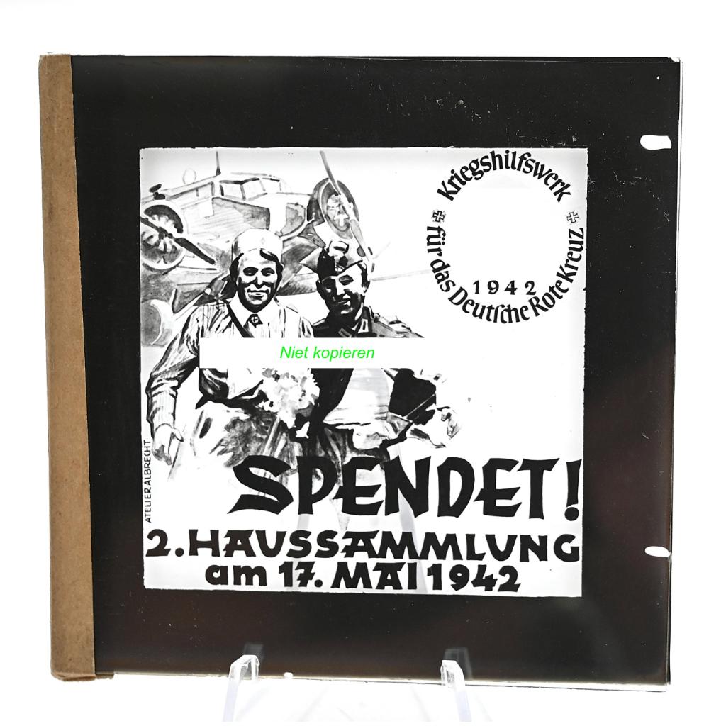 Zeldzame DRK Dia (1942), Verzamelen, Militaria | Tweede Wereldoorlog, Verzenden, Landmacht, Duitsland, Overige typen