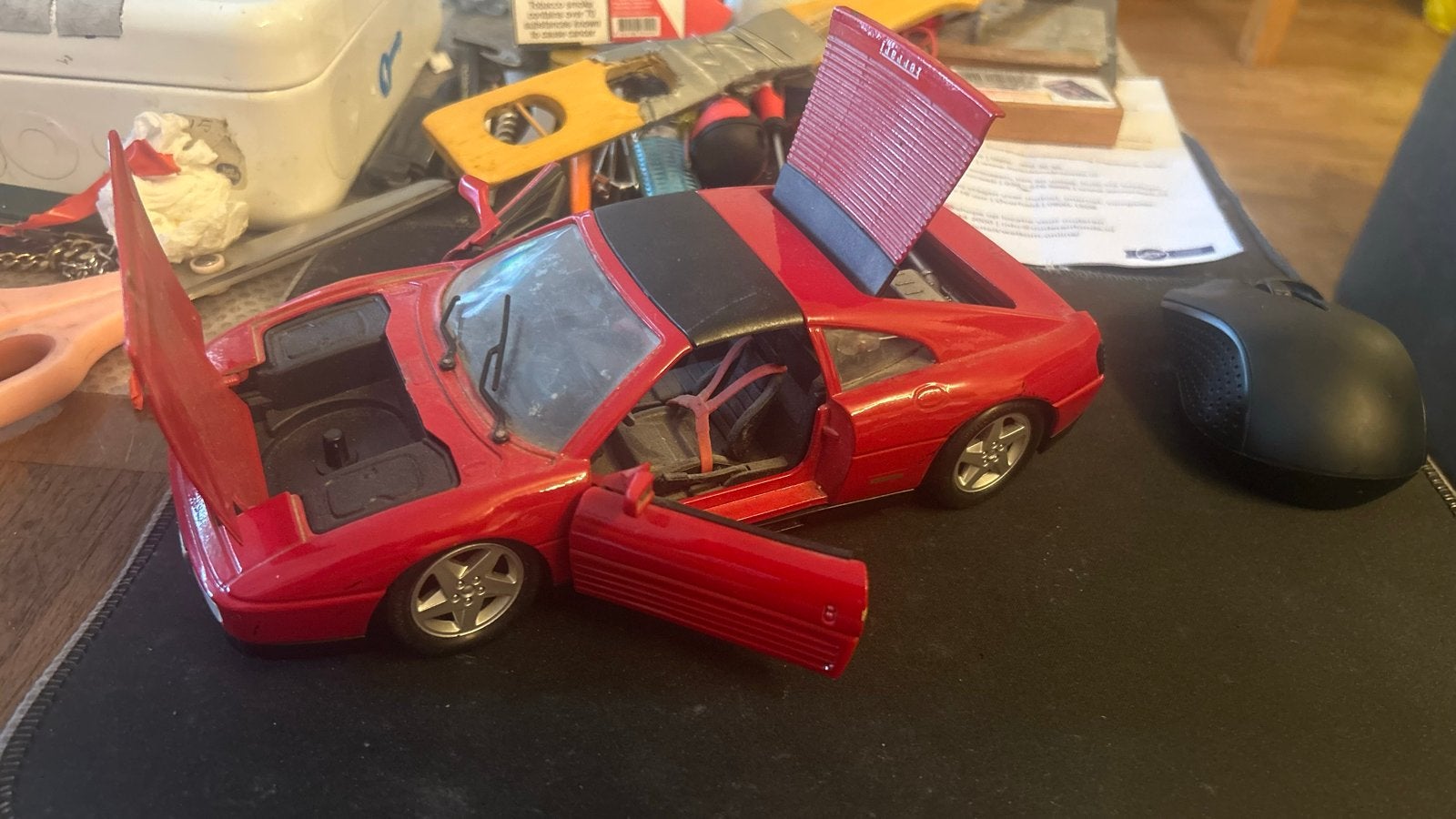 Set van 4 gedetailleerde modelauto's (Ferrari, Lamborghini,, Ophalen, Gebruikt, Auto, Maisto