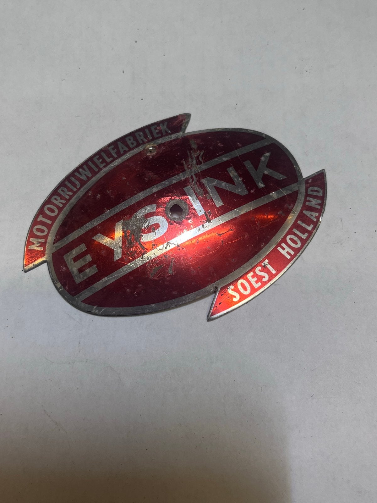 Eysink Bromfiets embleem ( op de tank ), Ophalen of Verzenden, Gebruikt, Tank, Overige merken