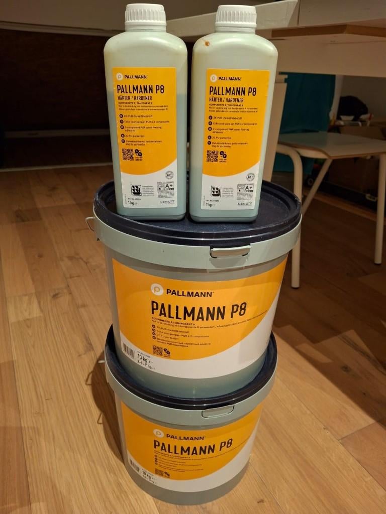 15 kg PALLMANN P8 2-componenten PU-parketlijm, Overige materialen, 30 cm of meer, Nieuw, Minder dan 50 cm