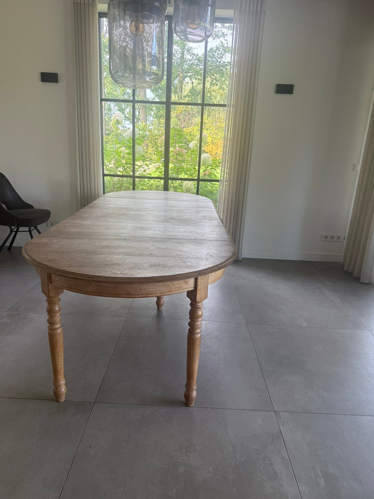 Landelijke eettafel, Huis en Inrichting, Ophalen, Gebruikt, 100 tot 150 cm, 200 cm of meer