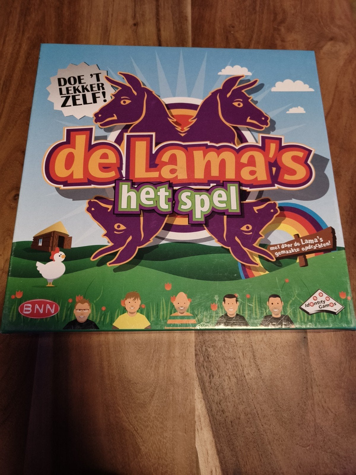 De Lama's Het Spel - BNN bordspel, Drie of vier spelers, Ophalen of Verzenden, Gebruikt, Identity Games