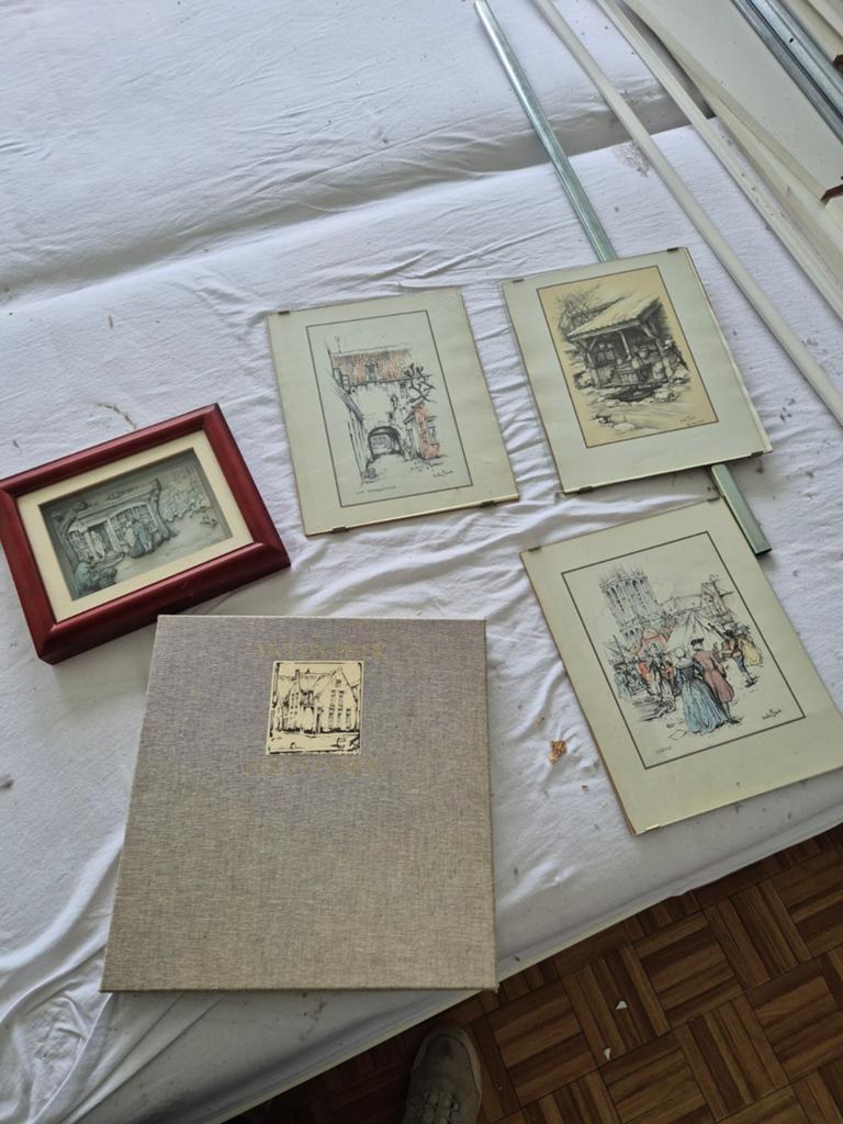 Anton Pieck Prenten Collectie in Doos, Antiek en Kunst, Ophalen of Verzenden